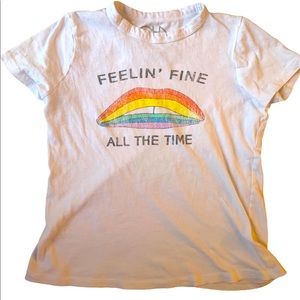 Chaser brand rainbow feelin fine all the time tee